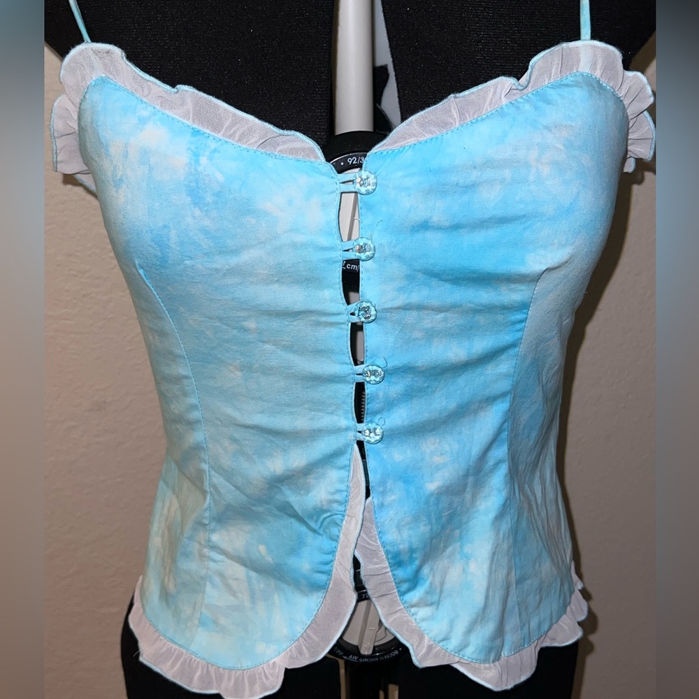 Heart Moon Star Blue  Top